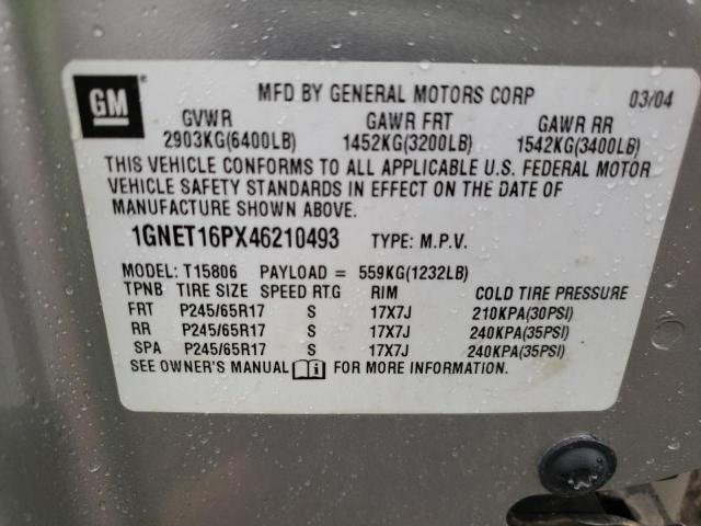 Photo 10 from auction – 2004 CHEVROLET TRAILBLAZE with VIN 1GNET16PX46210493