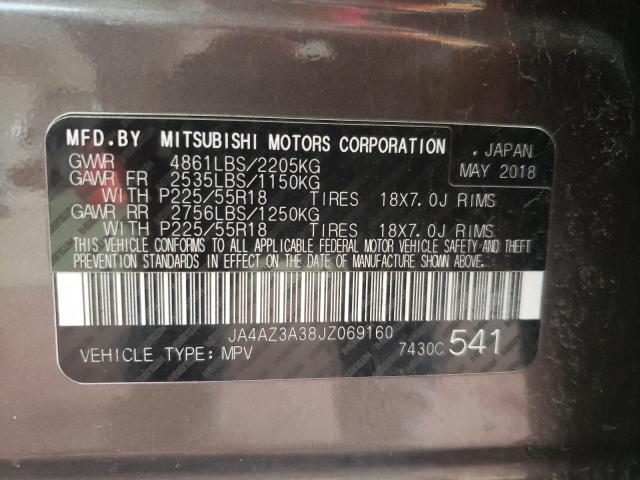 Photo 10 from auction – 2018 MITSUBISHI OUTLANDER with VIN JA4AZ3A38JZ069160