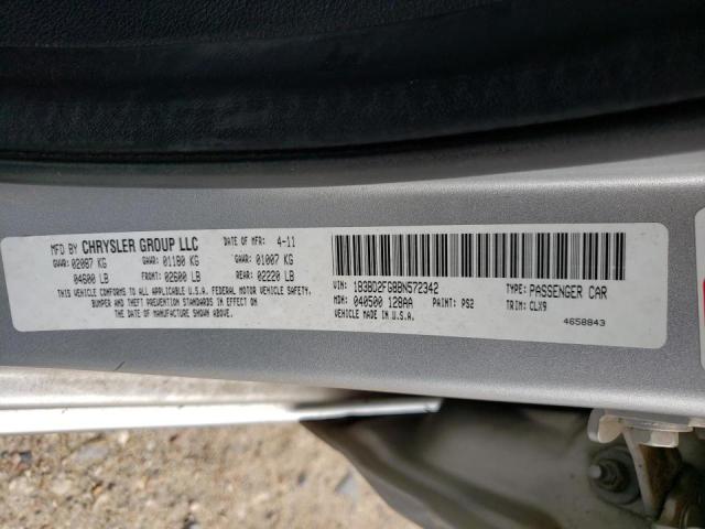 Photo 10 from auction – 2011 DODGE AVENGER LU with VIN 1B3BD2FG8BN572342