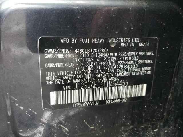 Photo 10 from auction – 2014 SUBARU FORESTER 2 with VIN JF2SJAEC6EH454455