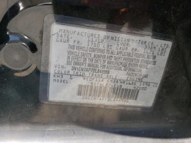 Photo 10 from auction – 2013 NISSAN VERSA S with VIN 3N1CN7AP7DL844986