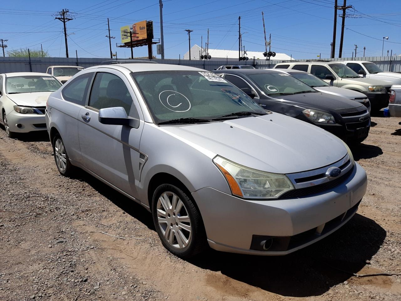 FORD FOCUS SE 2008 with VIN 1FAHP33NX8W106624 - Photo from auction