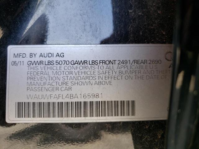 Photo 10 from auction – 2011 AUDI A4 PREMIUM with VIN WAUWFAFL4BA165981
