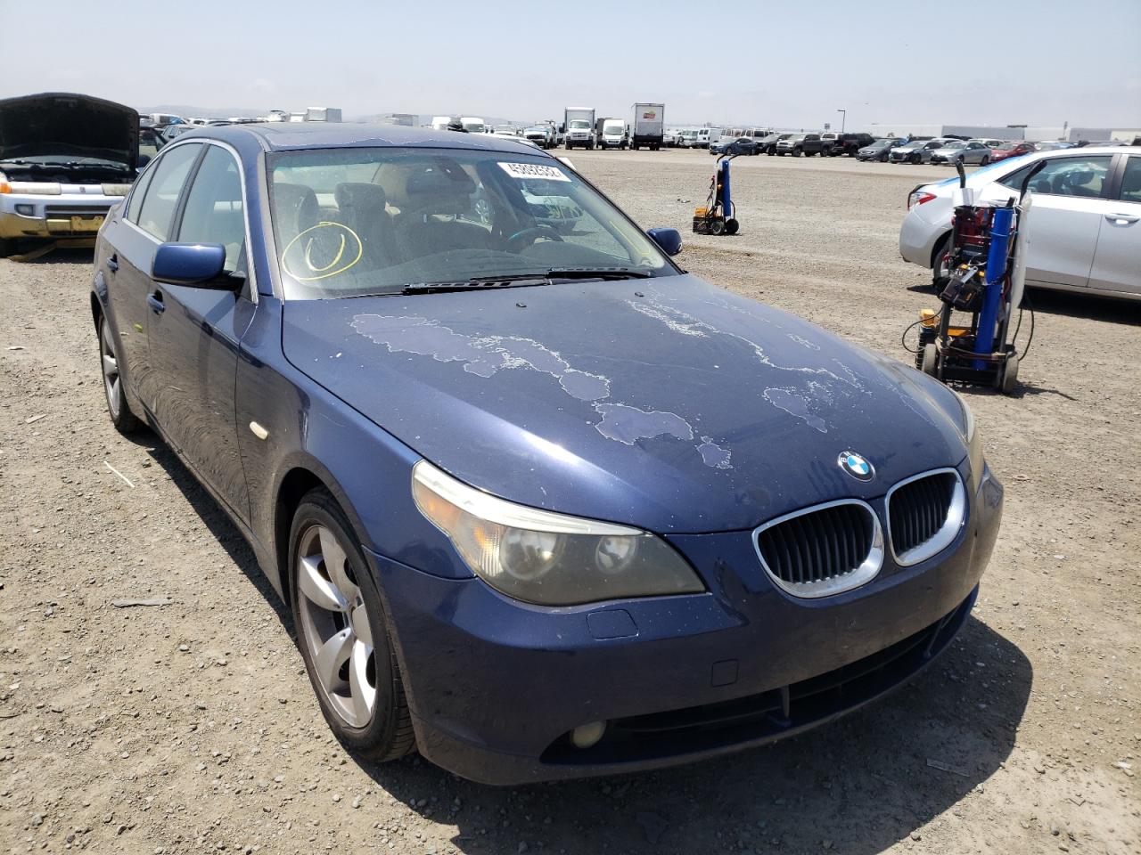 BMW 525 I 2005 with VIN WBANA53575B864026 - Photo from auction