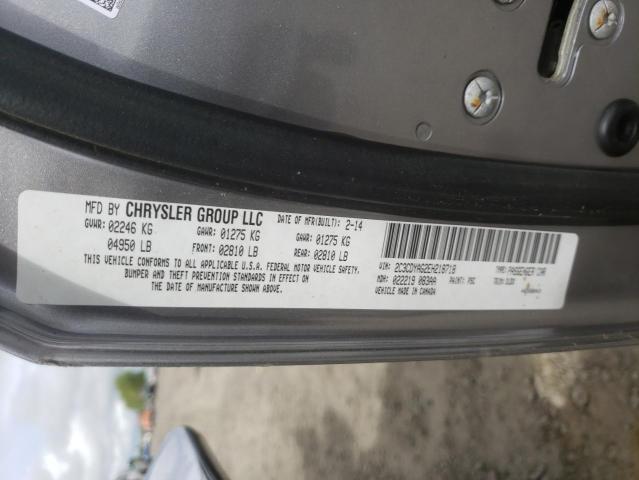 Photo 10 from auction – 2014 DODGE CHALLENGER with VIN 2C3CDYAG2EH218718