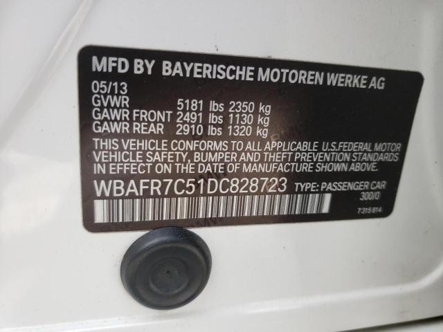 Photo 10 from auction – 2013 BMW 535 I with VIN WBAFR7C51DC828723