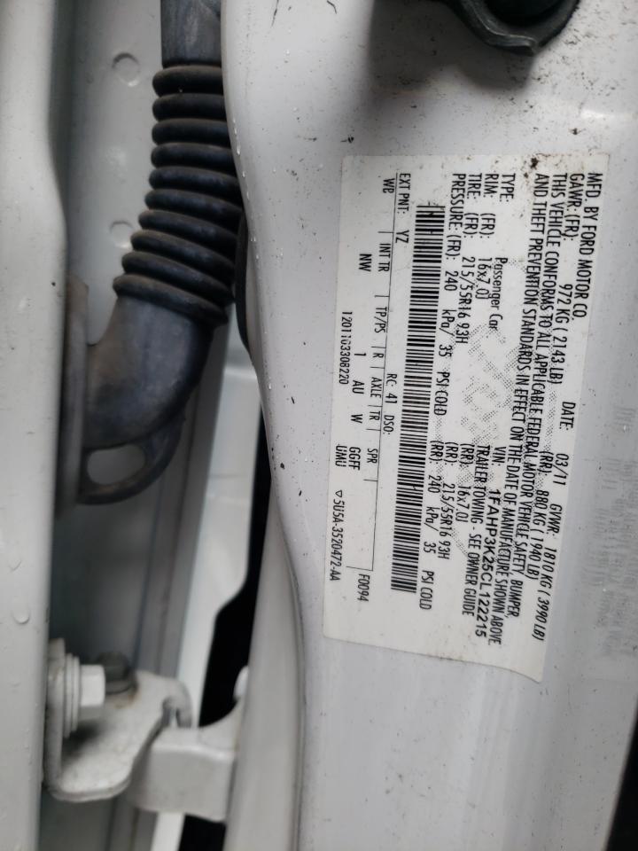 Foto 10 de la subasta – 2012 FORD FOCUS SE con VIN 1FAHP3K25CL122215
