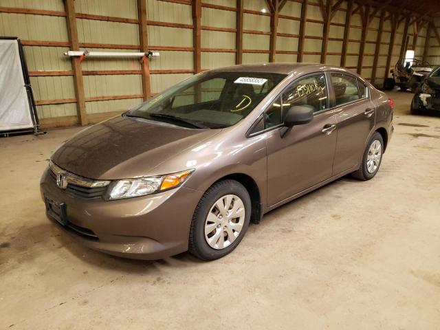 Photo 2 from auction – 2012 HONDA CIVIC LX with VIN 2HGFB2F42CH017278