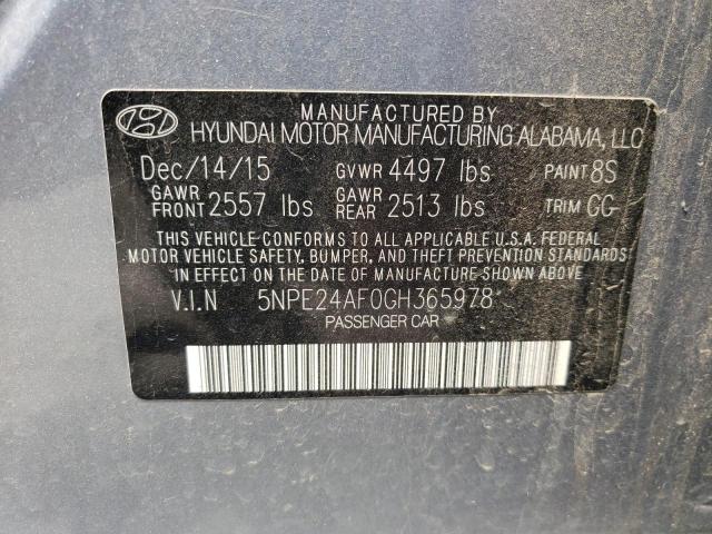 Photo 10 from auction – 2016 HYUNDAI SONATA SE with VIN 5NPE24AF0GH365978