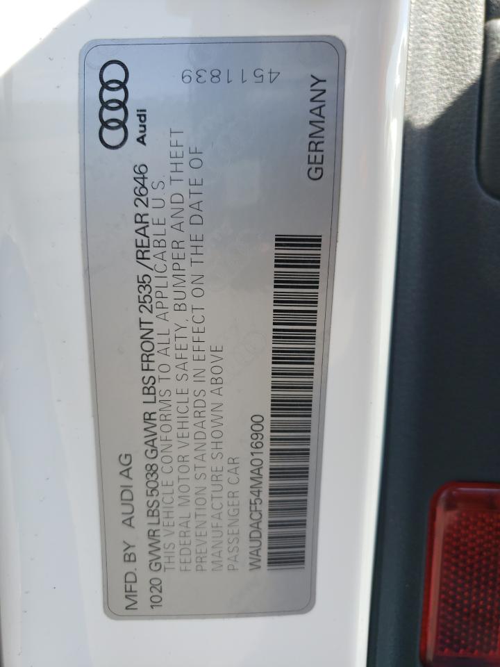 Photo 10 from auction – 2021 AUDI A5 PREMIUM with VIN WAUDACF54MA016900