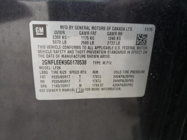 Photo 10 from auction – 2016 CHEVROLET EQUINOX LS with VIN 2GNFLEEK9G6178538