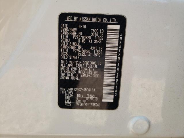 Photo 10 from auction – 2017 NISSAN ARMADA SV with VIN JN8AY2NC2H9500183