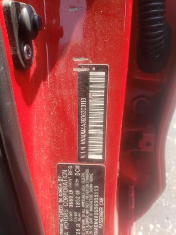 KIA RIO LX 2013 with VIN KNADM4A36D6303113 - Photo from auction