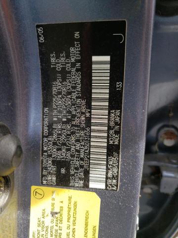 Photo 10 from auction – 2005 TOYOTA HIGHLANDER with VIN JTEEP21A350131656