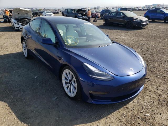 TESLA MODEL 3 2021 with VIN 5YJ3E1EA5MF032102 - Photo from auction
