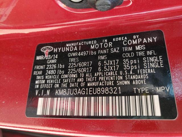 Photo 10 from auction – 2014 HYUNDAI TUCSON GLS with VIN KM8JU3AG1EU898321