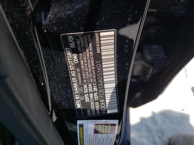 Photo 10 from auction – 2010 MERCEDES-BENZ E 550 with VIN WDDHF7CB1AA033601