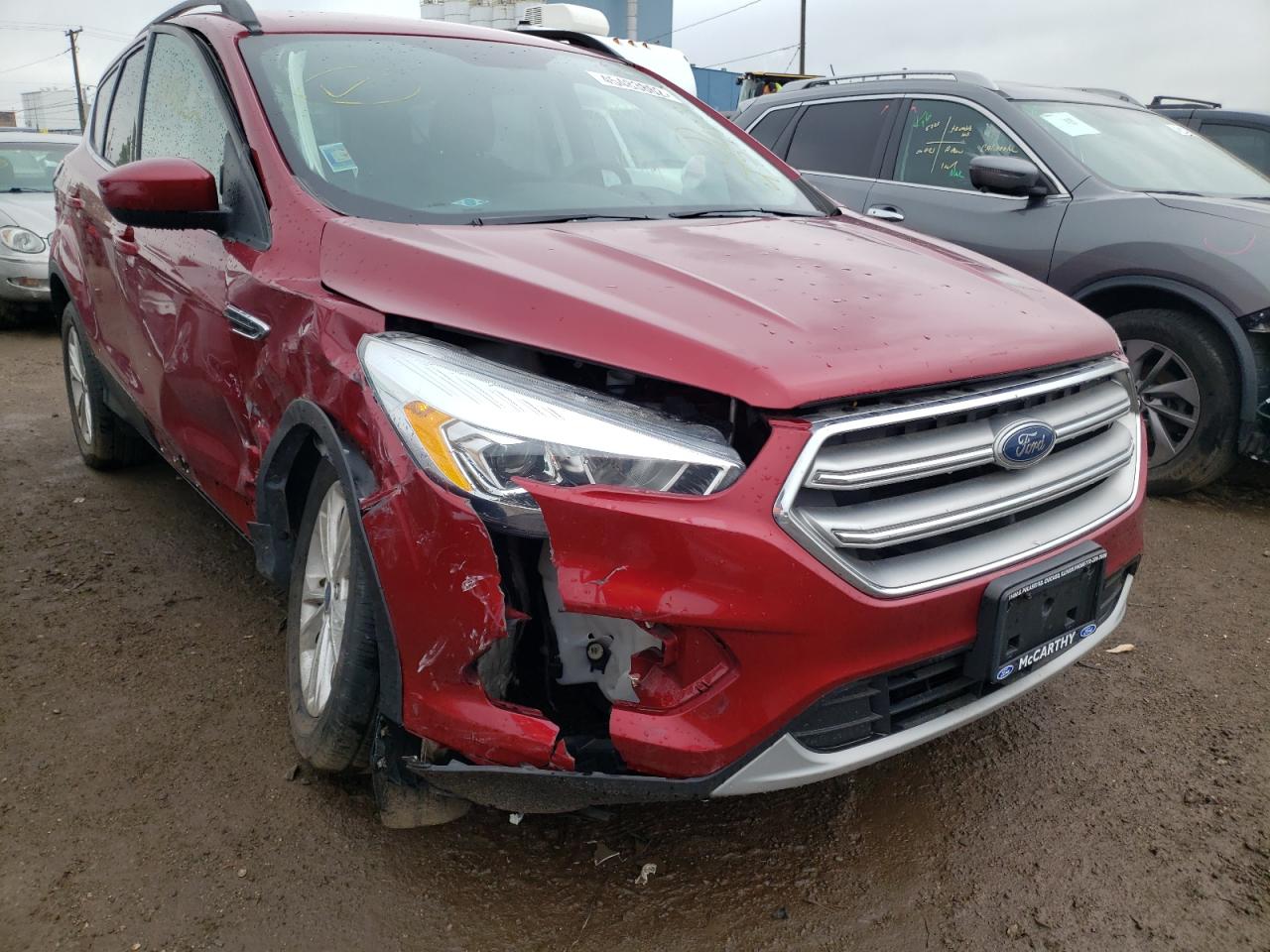 FORD ESCAPE SE 2017 with VIN 1FMCU0GD8HUE88978 - Photo from auction