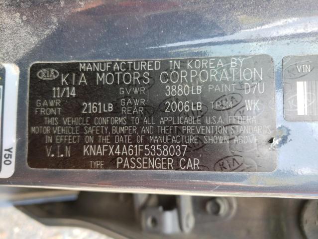 Photo 10 from auction – 2015 KIA FORTE LX with VIN KNAFX4A61F5358037
