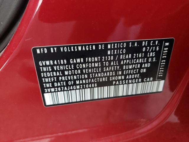 Photo 10 from auction – 2016 VOLKSWAGEN JETTA S with VIN 3VW267AJ4GM210466