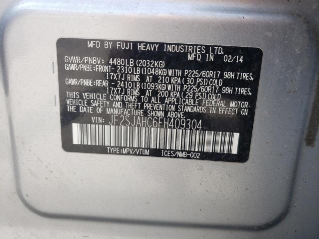 Photo 10 from auction – 2015 SUBARU FORESTER 2 with VIN JF2SJAHC6FH409304