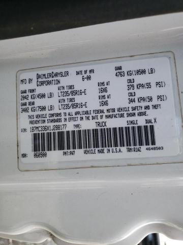 Photo 10 from auction – 2001 DODGE RAM 3500 with VIN 1B7MC336X1J288177