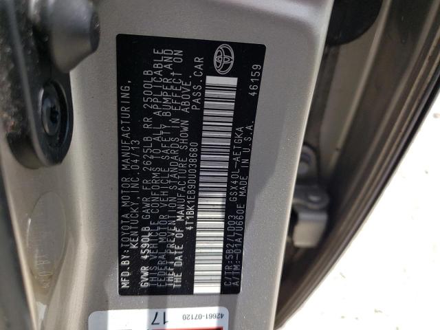 Photo 10 from auction – 2013 TOYOTA AVALON BAS with VIN 4T1BK1EB9DU038680