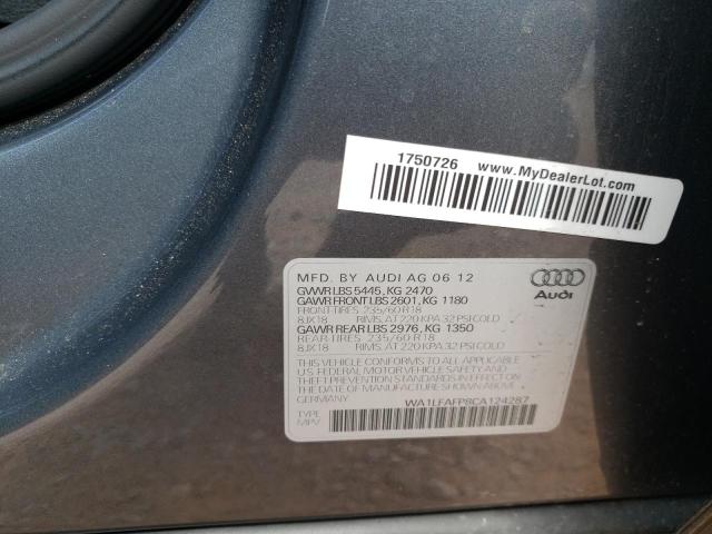 Photo 10 from auction – 2012 AUDI Q5 PREMIUM with VIN WA1LFAFP8CA124287