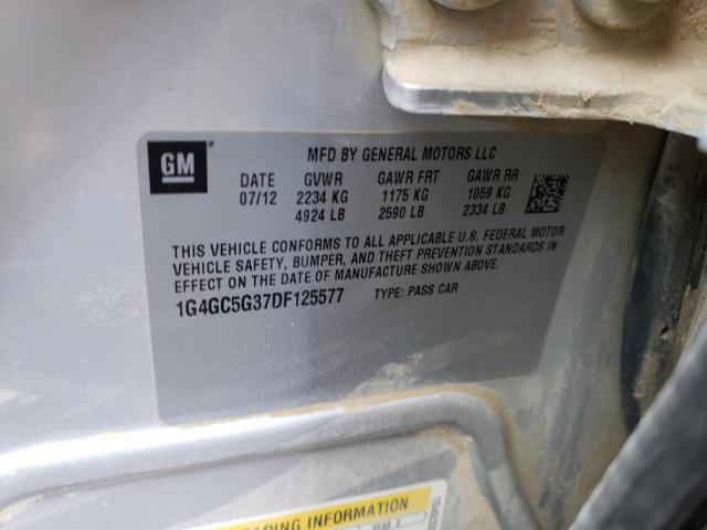 Photo 10 from auction – 2013 BUICK LACROSSE with VIN 1G4GC5G37DF125577
