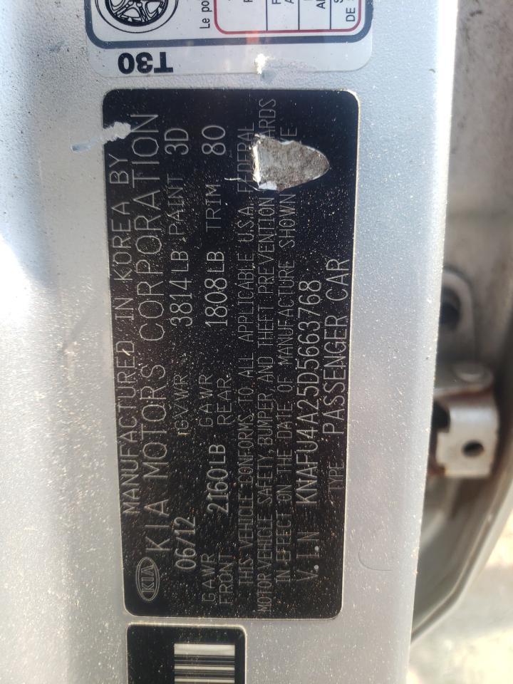 Photo 10 from auction – 2013 KIA FORTE EX with VIN KNAFU4A25D5663768
