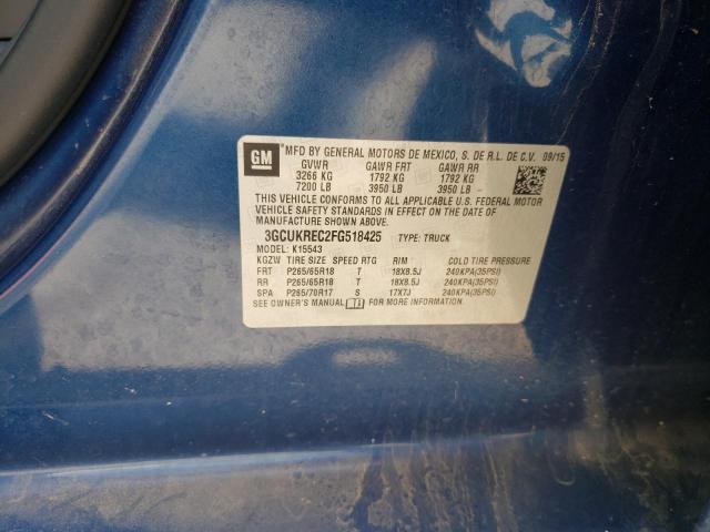 Photo 10 from auction – 2015 CHEVROLET SILVERADO with VIN 3GCUKREC2FG518425