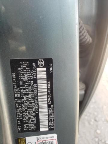 Photo 10 from auction – 2007 TOYOTA CAMRY CE with VIN 4T1BE46K17U559730