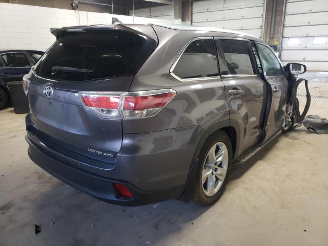 Photo 4 from auction – 2014 TOYOTA HIGHLANDER with VIN 5TDDKRFH1ES034434