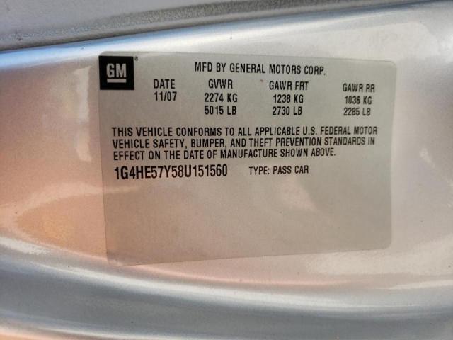 Photo 10 from auction – 2008 BUICK LUCERNE CX with VIN 1G4HE57Y58U151560