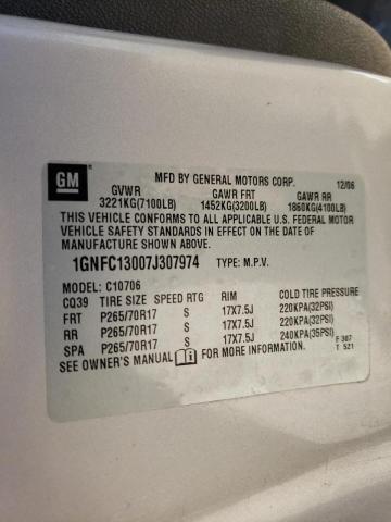 Photo 10 from auction – 2007 CHEVROLET TAHOE C150 with VIN 1GNFC13007J307974