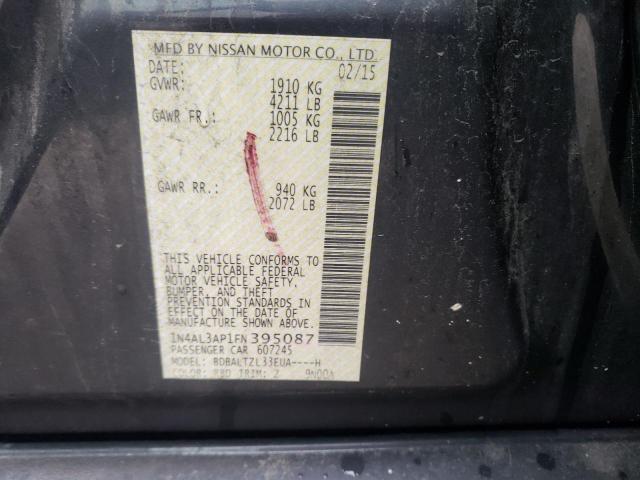 Photo 10 from auction – 2015 NISSAN ALTIMA 2.5 with VIN 1N4AL3AP1FN395087