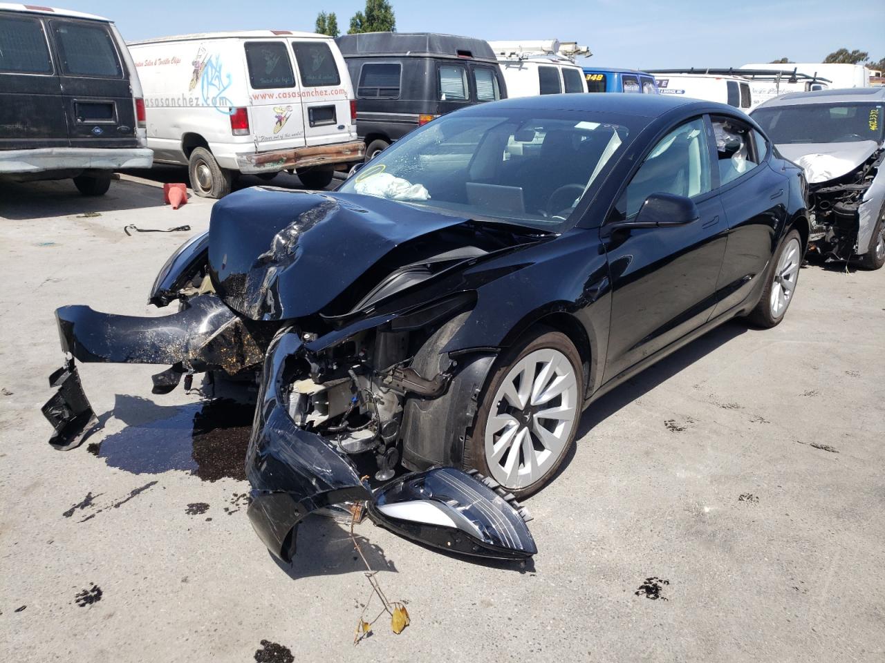 Photo 2 from auction – 2022 TESLA MODEL 3 with VIN 5YJ3E1EB9NF143293