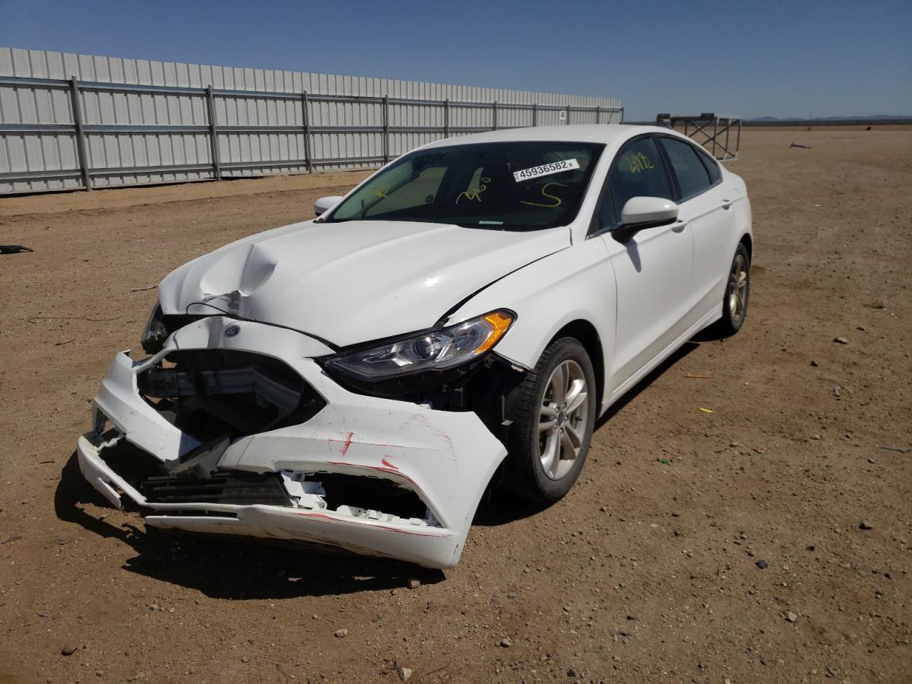 Photo 2 from auction – 2018 FORD FUSION SE with VIN 3FA6P0HDXJR285262