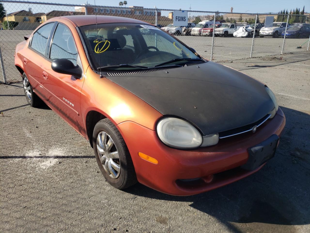 DODGE NEON SE 2001 with VIN 1B3ES46C01D147990 - Photo from auction