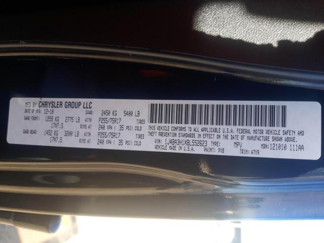 Photo 10 from auction – 2011 JEEP WRANGLER U with VIN 1J4BA3H1XBL552623