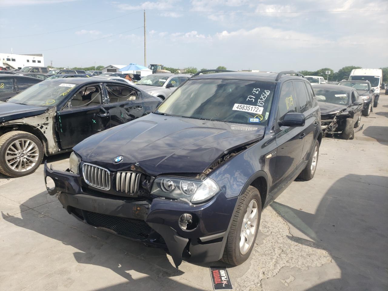 Photo 2 from auction – 2008 BMW X3 3.0SI with VIN WBXPC93478WJ03646