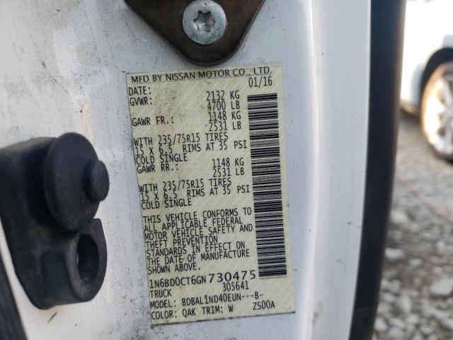 Photo 10 from auction – 2016 NISSAN FRONTIER S with VIN 1N6BD0CT6GN730475