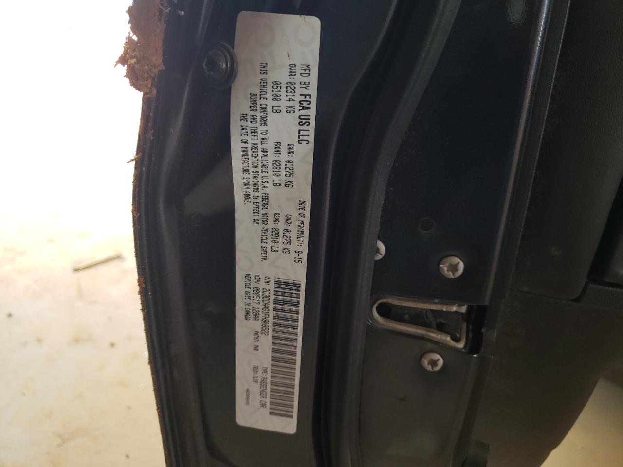 Photo 10 from auction – 2015 CHRYSLER 300 LIMITE with VIN 2C3CCAAG1FH908522