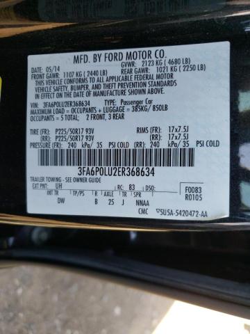 Photo 10 from auction – 2014 FORD FUSION SE with VIN 3FA6P0LU2ER368634