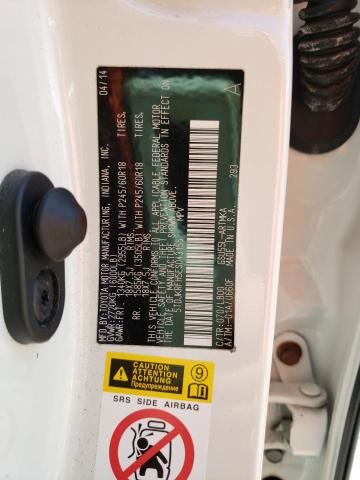 Photo 10 from auction – 2014 TOYOTA HIGHLANDER with VIN 5TDJKRFH5ES043155