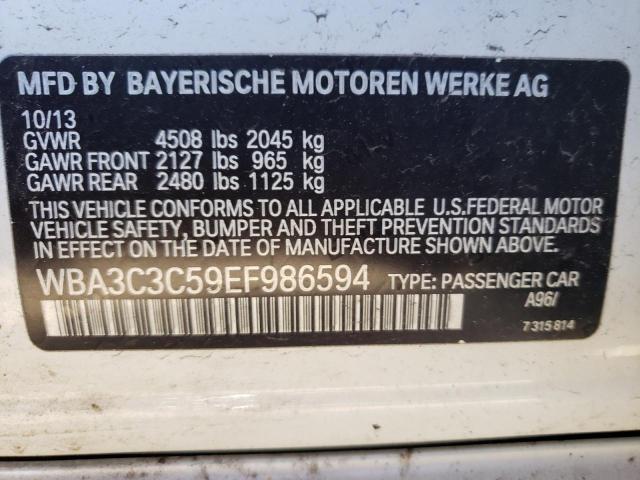 Photo 10 from auction – 2014 BMW 320 I XDRI with VIN WBA3C3C59EF986594