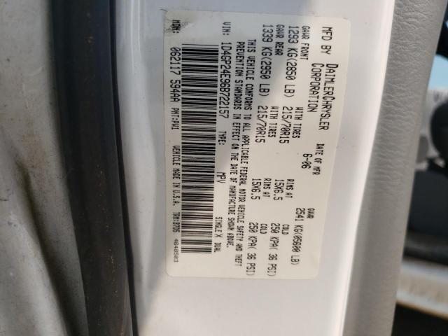 Photo 10 from auction – 2006 DODGE GRAND CARA with VIN 1D4GP24E96B722157
