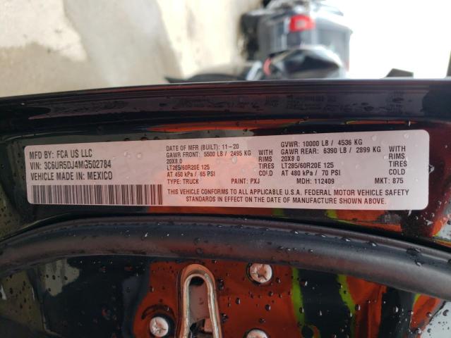 Photo 10 from auction – 2021 RAM 2500 BIG H with VIN 3C6UR5DJ4MG502784