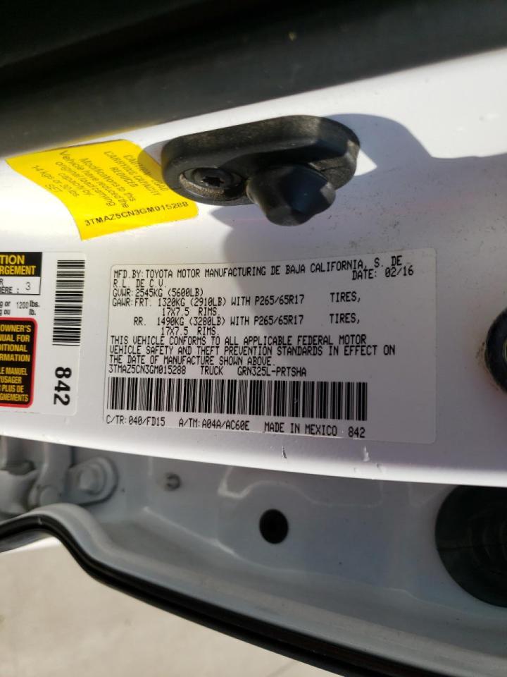 Photo 10 from auction – 2016 TOYOTA TACOMA DOU with VIN 3TMAZ5CN3GM015288