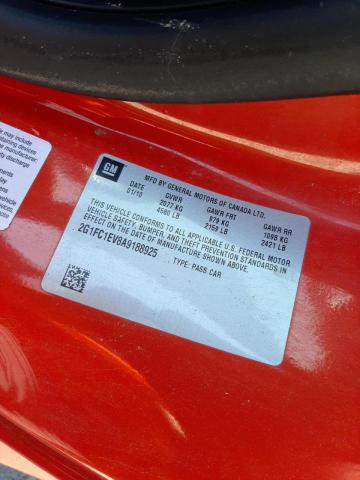 Photo 10 from auction – 2010 CHEVROLET CAMARO LT with VIN 2G1FC1EV8A9188925
